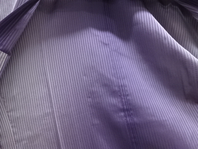  紗縞織り出し暈しロング道行コート